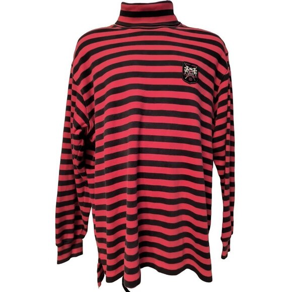 Vintage Polo‎ by Ralph Lauren Turtleneck Red & Blue Men's size XL Large Emblem - Picture 2 of 7